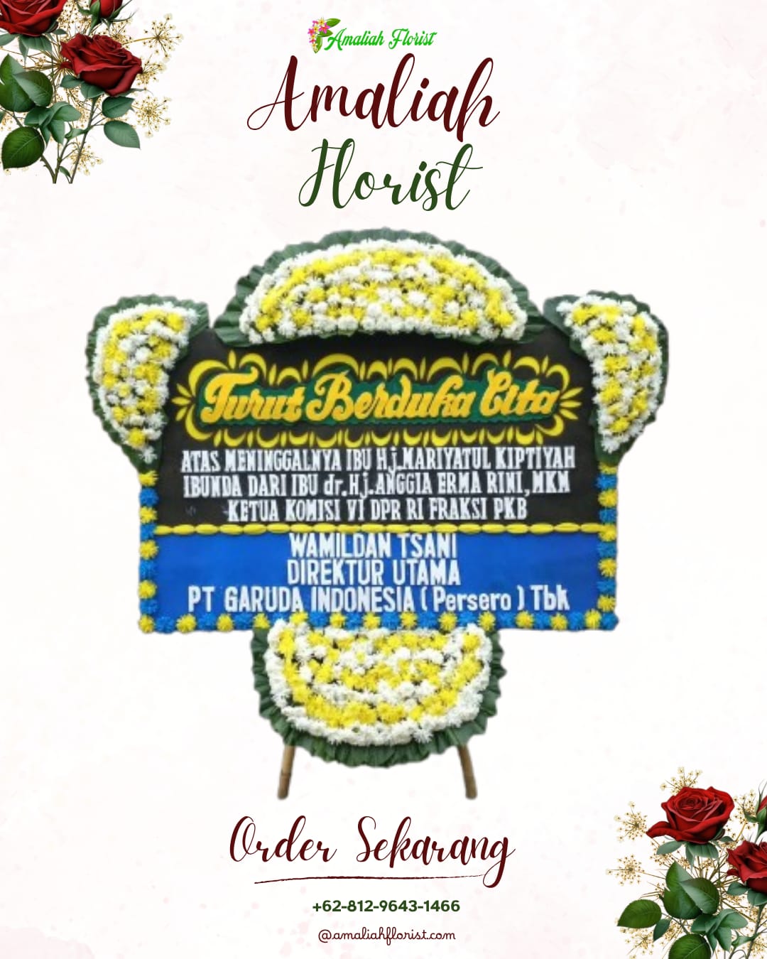 Papan Bunga Duka Bontang Barat